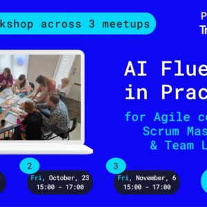 Poster of the Meetupseries, mentioning the title and dates